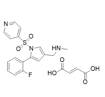 沃诺拉赞杂质32,1-(5-(2-fluorophenyl)-1-(pyridin-4-ylsulfonyl)-1H-pyrrol-3-yl)-N- methylmethanamine fumarate