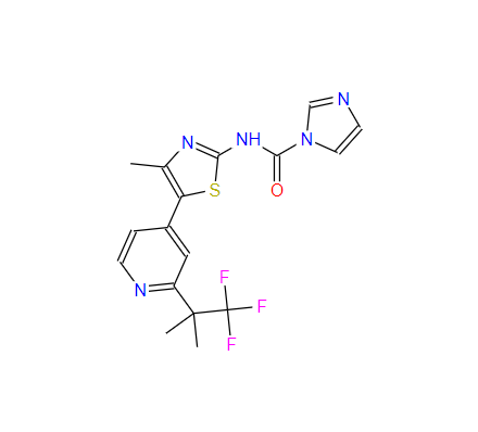 阿培利司 N-1,N-(4-Methyl-5-(2-(1,1,1-trifluoro-2-Methylpropan-2-yl)pyridin-4-yl)thiazol-2-yl)-1H-iMidazole-1-carboxaMide