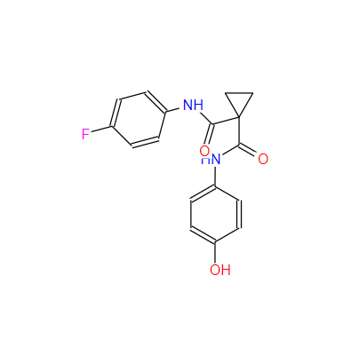 环丙烷-1,1-二甲酸 N-(4-氟苯基)酰胺 N'-(4-羟基苯基)酰胺,cyclopropane-1,1-dicarboxylic acid (4-fluoro-phenyl)-amide (4-hydroxy-phenyl)-amide