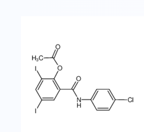 氯碘沙尼,[2-[(4-chlorophenyl)carbamoyl]-4,6-diiodophenyl] acetate