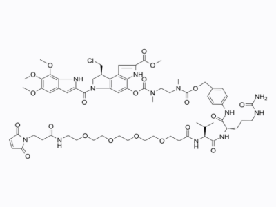 Mal-PEG4-VC-PAB-DMEA-Seco-Duocarmycin SA,Mal-PEG4-VC-PAB-DMEA-Seco-Duocarmycin SA