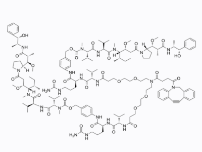 DBCO-(PEG2-VC-PAB-MMAE)2,DBCO-(PEG2-VC-PAB-MMAE)2