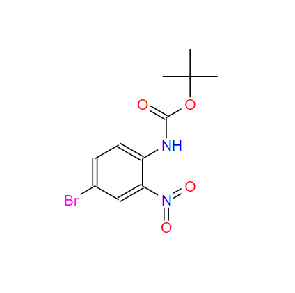 叔丁基(4-溴-2-硝基苯基)氨基甲酸酯,tert-butyl 4-bromo-2-nitrophenylcarbamate