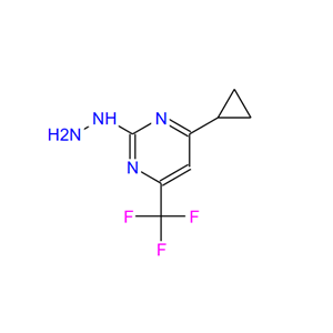 2-肼基-4-环丙基6-三氟甲基-嘧啶