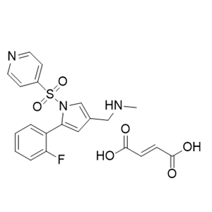沃诺拉赞杂质32,1-(5-(2-fluorophenyl)-1-(pyridin-4-ylsulfonyl)-1H-pyrrol-3-yl)-N- methylmethanamine fumarate