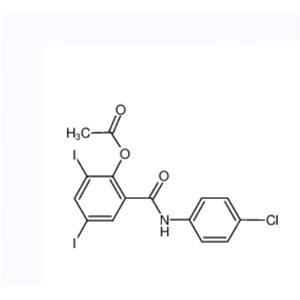 氯碘沙尼,[2-[(4-chlorophenyl)carbamoyl]-4,6-diiodophenyl] acetate