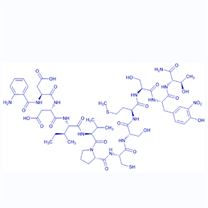 蛋白酶底物肽FRET Substrates for HCV NS3-4A Protease,Abz-Asp-Asp-Ile-Val-Pro-Cys-Ser-Met-Ser-3-nitro-Tyr-Thr-NH2