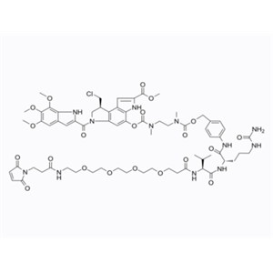 Mal-PEG4-VC-PAB-DMEA-Seco-Duocarmycin SA,Mal-PEG4-VC-PAB-DMEA-Seco-Duocarmycin SA