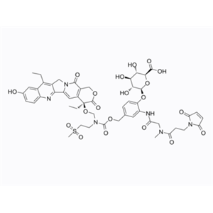 MAC glucuronide α-hydroxy lactone-linked SN-38