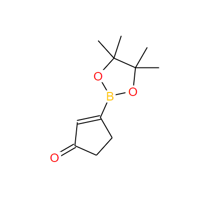 3-(4,4,5,5-四甲基-1,3,2-二氧杂环戊硼烷-2-基)环戊-2-烯-1-酮,3-(4,4,5,5-Tetramethyl-1,3,2-dioxaborolan-2-yl)cyclopent-2-enone