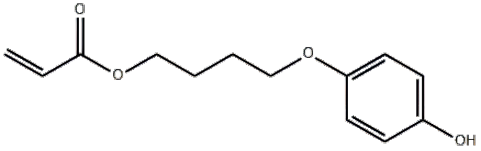 4-(4-羟基苯氧基)丙烯酸己酯,2-Propenoic acid, 4-(4-hydroxyphenoxy)butyl ester