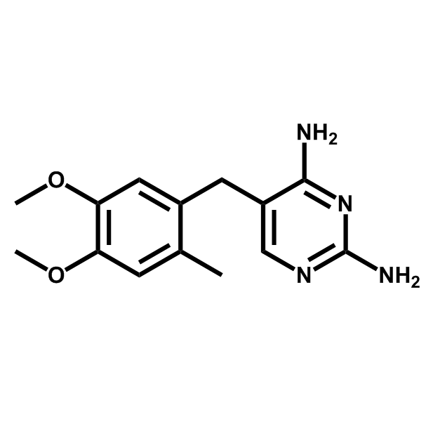 5-(4,5-二甲氧基-2-甲基苄基)-2,4-二氨嘧啶,5-(4,5-dimethoxy-2-methylbenzyl)-2,4-diaminopyrimidine