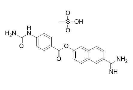 萘莫司他雜質(zhì)02,6-carbamimidoylnaphthalen-2-yl 4-ureidobenzoate methanesulfonate