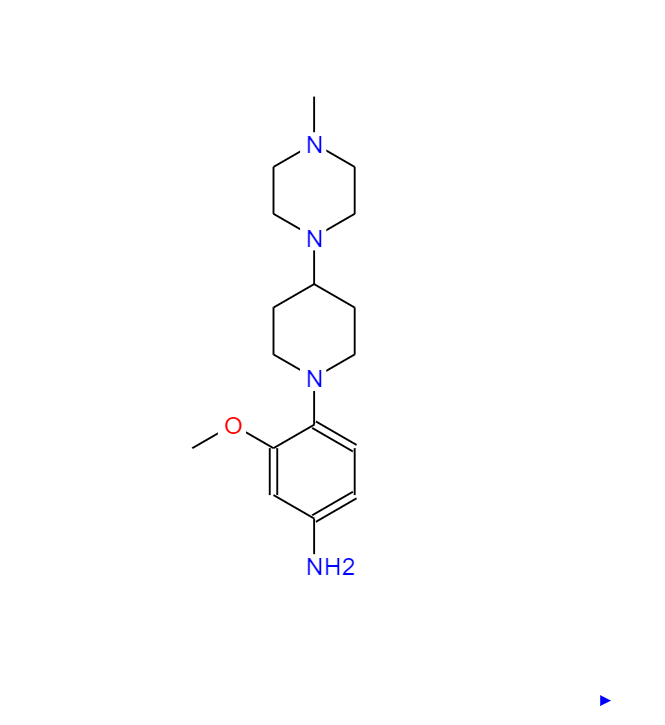 3-甲氧基-4-(4-(4-甲基哌嗪-1-基)哌啶-1-基)苯胺,3-Methoxy-4-(4-(4-methylpiperazin-1-yl)piperidin-1-yl)aniline