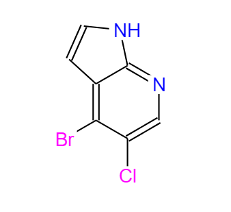 4-溴-5-氯-7-氮杂-1H-吲哚,4-Bromo-5-chloro-1H-pyrrolo[2,3-b]pyridine