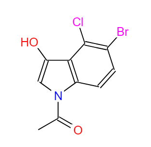 1-乙酰基-5-溴-4-氯-3-吲哚酚,1-(5-Bromo-4-chloro-3-hydroxy-1H-indol-1-yl)ethanone
