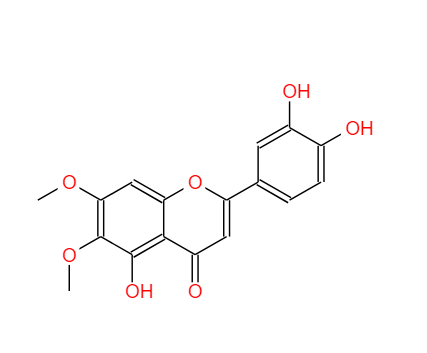 条叶蓟素,6,7-DIMETHOXY-3',4',5-TRIHYDROXYFLAVONE