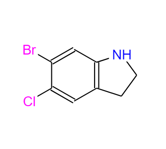 6-溴-5-氯吲哚啉,6-Bromo-5-chloro-2,3-dihydro-1H-indole