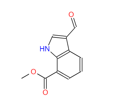 3-醛基吲哚-7-甲酸甲酯,Methyl3-formyl-1H-indole-7-carboxylate