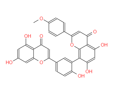 羅漢松雙黃酮A;,podocarpusflavone A