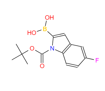 N-叔丁氧羰基-5-氟吲哚-2-硼酸,1-BOC-5-fluoroindole-2-boronic acid