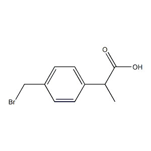 2-对溴甲基苯基丙酸,2-(4-Bromomethyl)phenylpropionic acid