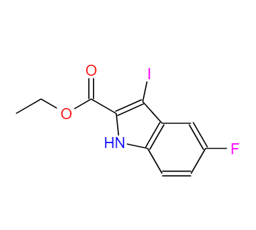 5-氟-3-碘-1H-吲哚-2-羧酸乙酯,Ethyl 5-fluoro-3-iodo-1H-indole-2-carboxylate