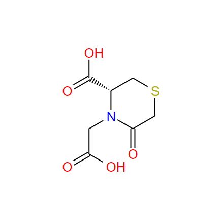 4-Thiomorpholineacetic acid, 3-carboxy-5-oxo-, (3R)-