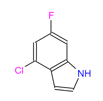 4-氯-6-氟-1H-吲哚,4-Chloro-6-fluoro-1H-indole