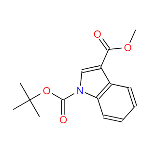 3-甲基-1H-吲哚-1,3-二羧酸-1-叔丁酯,1-tert-Butyl3-methyl1H-indole-1,3-dicarboxylate