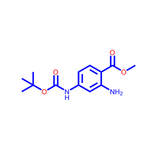 2-氨基-4-(1,1-二甲基乙氧基)羰基氨基-苯甲酸甲酯,Methyl2-amino-4-((tert-butoxycarbonyl)amino)benzoate