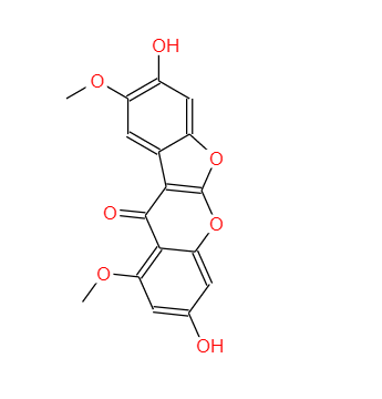 刺桐素 H,3,8-Dihydroxy-1,9-dimethoxy-11H-benzofuro[2,3-b][1]benzopyran-11-one