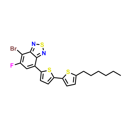 4-溴-5-氟-7-(5'-己基-[2,2'-联噻吩]-5-基)苯并[c][1,2,5]噻二唑,4-Bromo-5-fluoro-7-(5'-hexyl-[2,2'-bithiophen]-5-yl)benzo[c][1,2,5]thiadiazole