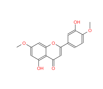 5,3'-二羟基-7,4'-二甲氧基黄酮,4H-1-Benzopyran-4-one, 5-hydroxy-2- (3-hydroxy-4-methoxyphenyl)-7-meth oxy-