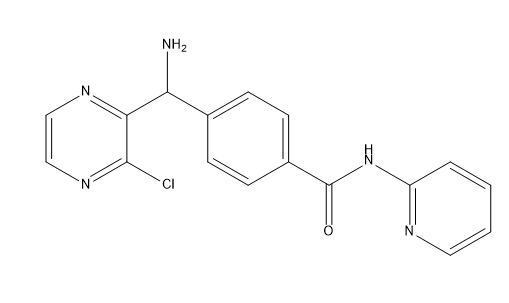 Benzamide, 4-[amino(3-chloro-2-pyrazinyl)methyl]-N-2-pyridinyl-