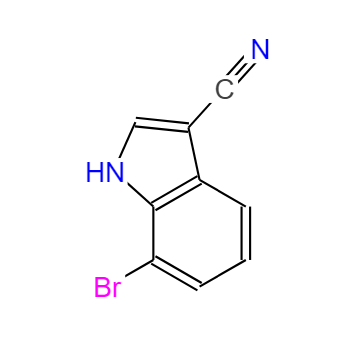 7-溴吲哚-3-甲腈,7-Bromo-1H-indole-3-carbonitrile
