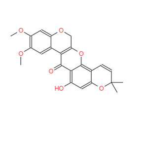 6A,12A-二去氢-ALPHA-毒灰叶酚,3,3-Dimethyl-6-hydroxy-9,10-dimethoxy-3H-bis[1]benzopyrano[3,4-b:6