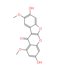 刺桐素 H,3,8-Dihydroxy-1,9-dimethoxy-11H-benzofuro[2,3-b][1]benzopyran-11-one