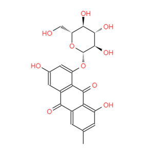 大黄素-8-O-β-D-葡萄糖苷,EModin-8-glucoside