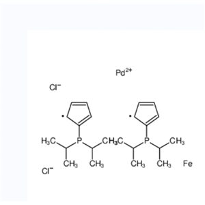 1,1′-双(二异丙基膦基)二茂铁二氯化钯,cyclopentyl(diisopropyl)phosphane, dichloropalladium, iro