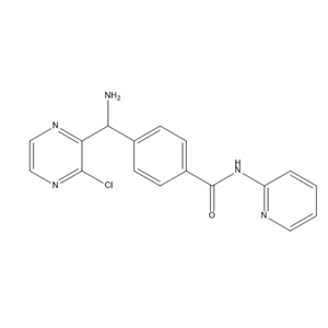 Benzamide, 4-[amino(3-chloro-2-pyrazinyl)methyl]-N-2-pyridinyl-