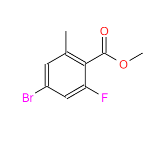 4-溴-2-氟-6-甲基苯甲酸甲酯,methyl 4-bromo-2-fluoro-6-methylbenzoate