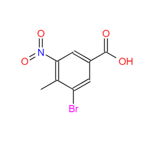 3-溴-4-甲基-5-硝基苯甲酸,3-Bromo-4-methyl-5-nitrobenzoicacid