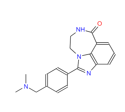 AG14361,Imidazo[4,5,1-jk][1,4]benzodiazepin-7(4H)-one, 2-[4-[(dimethylamino)methyl]phenyl]-5,6-dihydro-