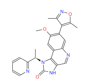 7-(3,5-二甲基异噁唑-4-基)-8-甲氧基-1-((R)-1-(吡啶-2-基)乙基)-1H-咪唑并[4,5-C]喹啉-2(3H)-酮,I-BET151 (GSK1210151A)