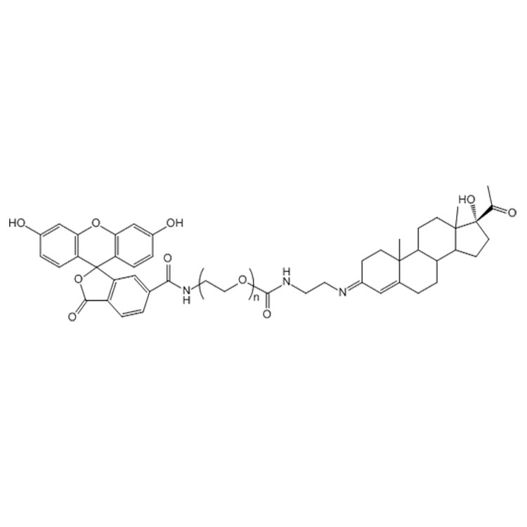 孕酮-聚乙二醇-熒光素,Progestrone-PEG-Fluorescein;FITC-PEG-Progestrone