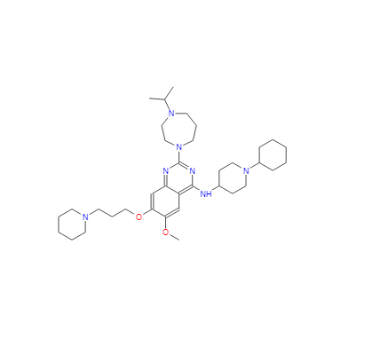 N-(1-環(huán)己基-4-哌啶基)-2-[六氫-4-異丙基-1H-1,4-二氮雜卓-1-基]-6-甲氧基-7-[3-(1-哌啶基)丙氧基]-4-喹唑啉胺,UNC0646