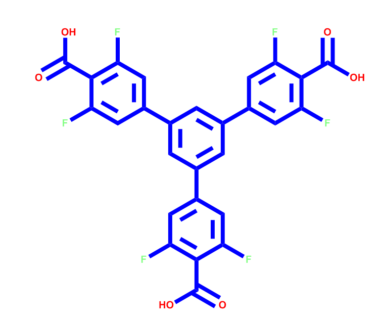 1,3,5-三(3,5-二氟-4-羧基苯基)苯,[1,1':3',1''-Terphenyl]-4,4''-dicarboxylic acid, 5'-(4-carboxy-3,5-difluorophenyl)-3,3'',5,5''-tetrafluoro-