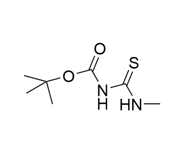 N-BOC-N'-甲基硫脲,Carbamic acid, N- [(methylamino)thioxomethyl]-, 1,1- dimethylethyl ester