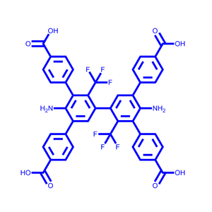 2,2'-二(三氟甲基)-3,3',5,5'-四(4-羧基苯基)-4,4'-联苯二胺